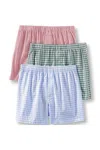 Lands' End Men's Essential Boxer 3 Pack In Multi