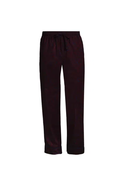 Lands' End Men's Essential Pajama Pants In Black