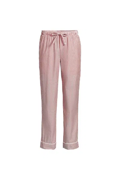 Lands' End Men's Essential Pajama Pants In Brown