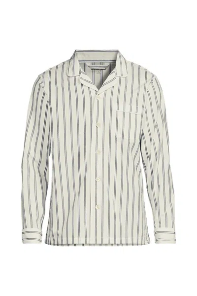 Lands' End Men's Essential Pajama Shirt In Multi