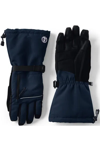 Lands' End Men's Expedition Gloves In Blue