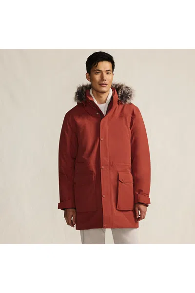 Lands' End Men's Expedition Waterproof Down Parka In Brown