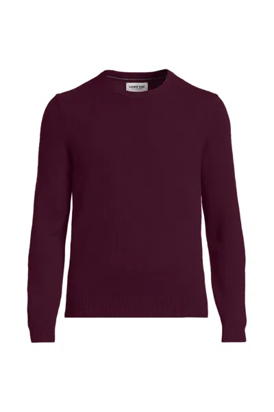 Lands' End Men's Fine Gauge Cashmere Sweater In Purple