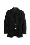 Lands' End School Uniform  Hopsack Blazer In Black