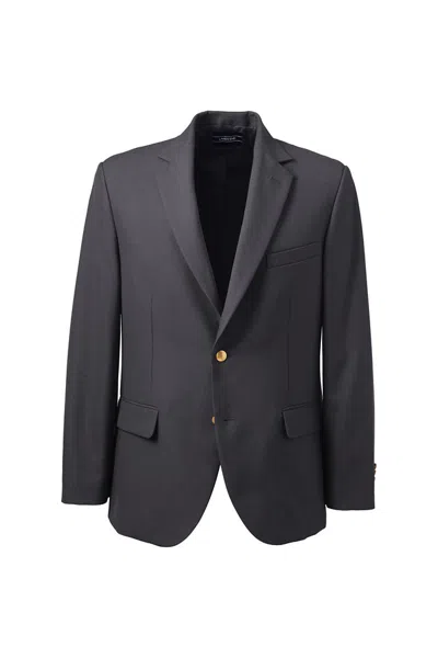 Lands' End Men's Hopsack Blazer In Gray