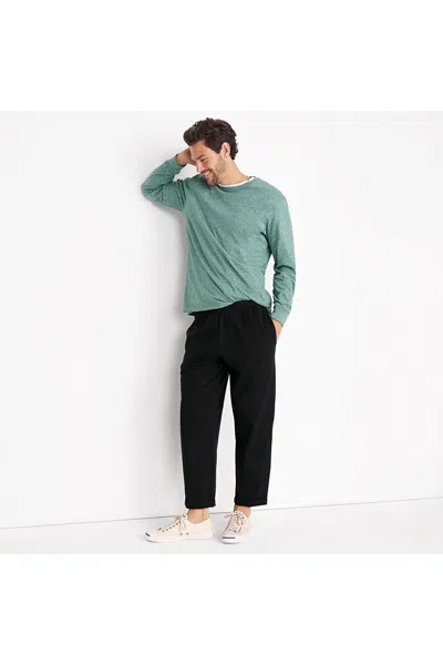 Lands' End Men's Jersey Knit Pant In Black