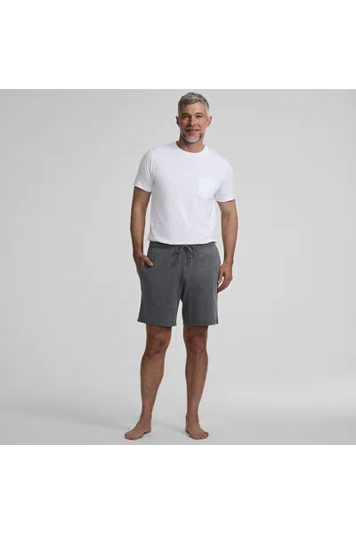 Lands' End Men's Knit Jersey Pajama Shorts In Gray