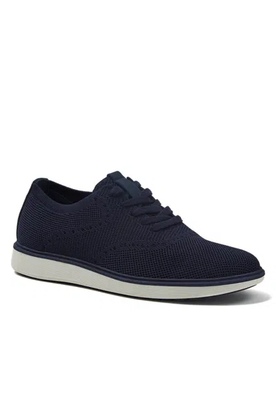 Lands' End Knit Lace Up Derby Oxfords In Blue