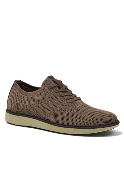 Lands' End Men's Knit Lace Up Derby Oxfords In Brown
