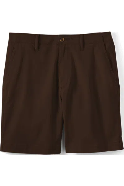Lands' End Men's Knockabout 7" Comfort Waist Classic Fit Chino Short In Brown
