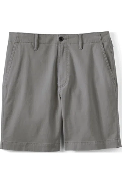 Lands' End Men's Knockabout 7" Comfort Waist Classic Fit Chino Short In Gray