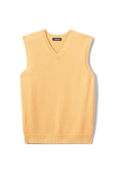 Lands' End Kids' Men's Legacy Vest In Yellow