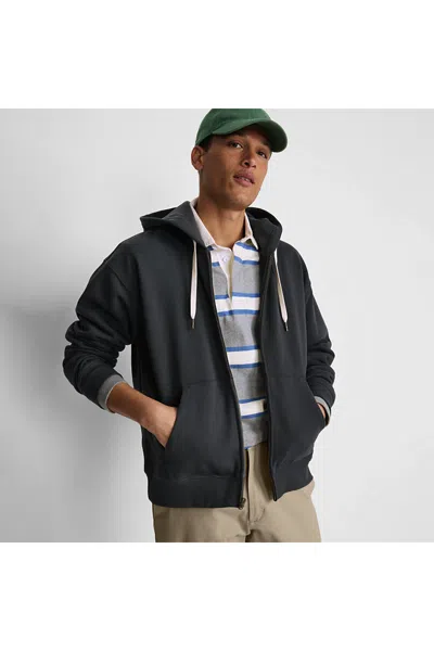 Lands' End Men's Long Sleeve French Terry Full Zip Hoodie In Multi