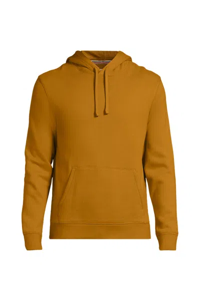Lands' End Men's Long Sleeve Serious Sweats Pullover Hoodie Sweatshirt In Brown