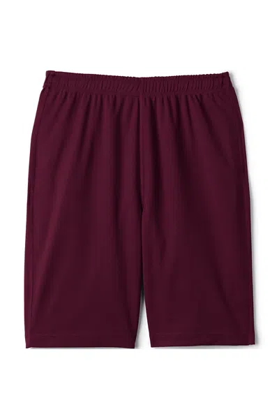 Lands' End Men's Mesh Gym Shorts In Burgundy