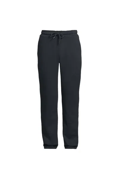 Lands' End Men's Raindefense Serious Sweats Pant In Black
