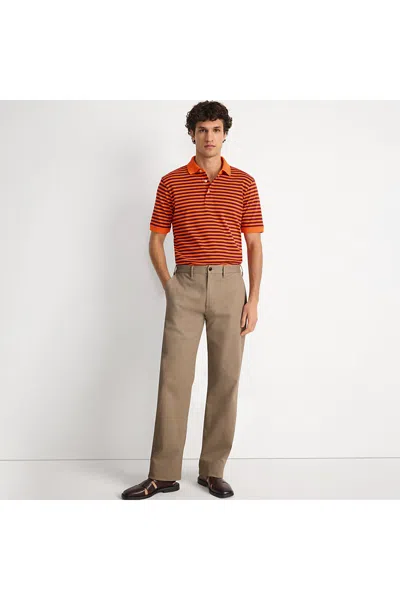 Lands' End Men's Relaxed Straight Fit Knockabout Chino In Orange