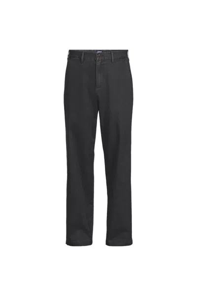 Lands' End Men's Relaxed Straight Fit Knockabout Chino In Black