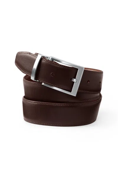 Lands' End Men's Reversible Belt In Yellow