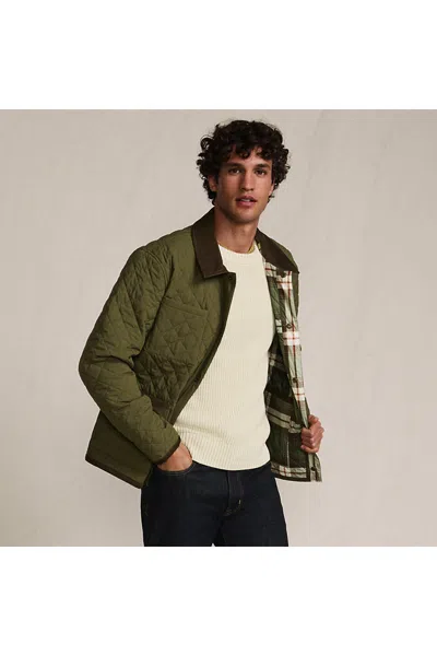 Lands' End Men's Reversible Insulated Barn Jacket In Green