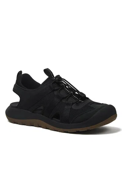 Lands' End Men's River Sport Closed Toe Sandals In Black