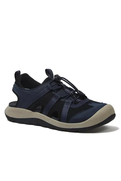 Lands' End Men's River Sport Closed Toe Sandals In Blue