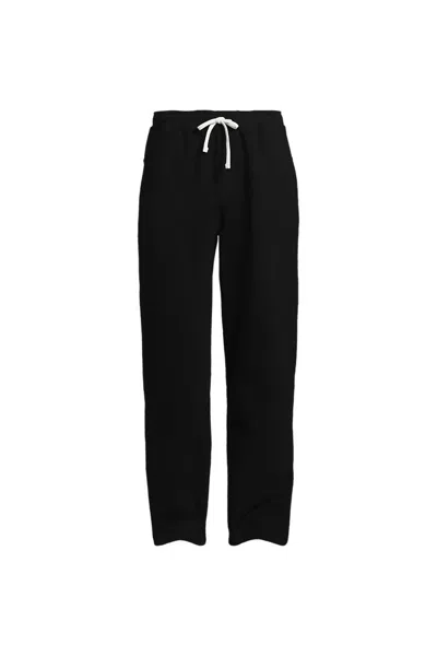 Lands' End Men's Serious Sweats Relaxed Sweatpant In Black