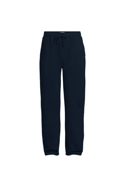 Lands' End Men's Serious Sweats Relaxed Sweatpant In Blue