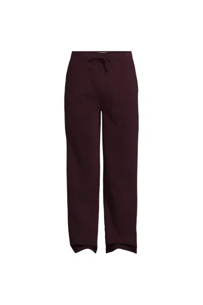 Lands' End Men's Serious Sweats Relaxed Sweatpant In Purple