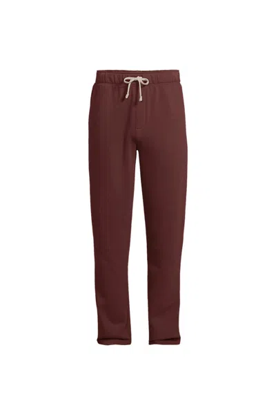 Lands' End Men's Serious Sweats Straight Leg Sweatpant In Red