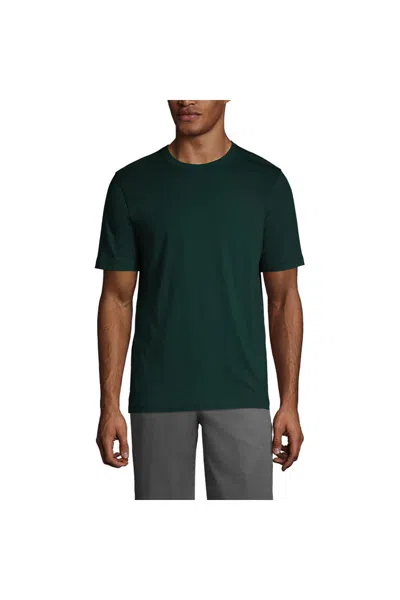 Lands' End Men's Short Sleeve Essential T-shirt In Green