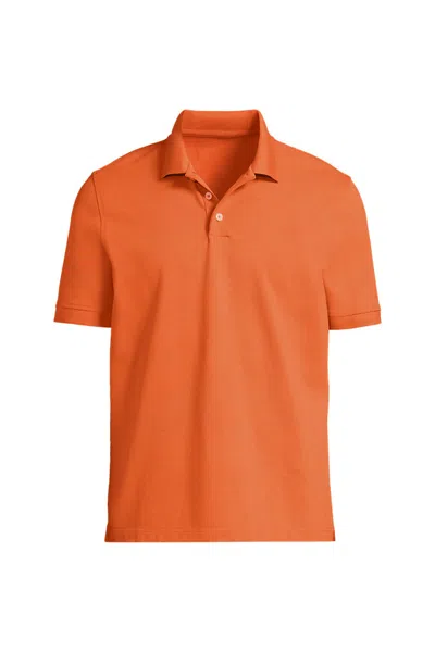 Lands' End Men's Short Sleeve Performance Mesh Pique Polo In Green