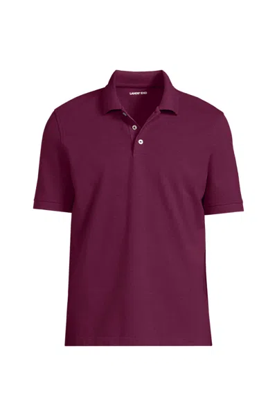 Lands' End Short Sleeve Performance Mesh Pique Polo In Multi