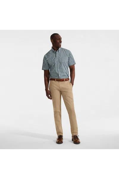 Lands' End Men's Short Sleeve Travel Kit Shirt In Green