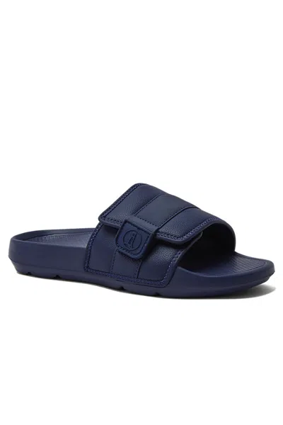 Lands' End Men's Slip On Pool Slides In Blue