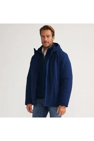 Lands' End Men's Squall 3 In 1 Jacket In Blue