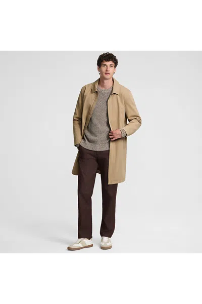 Lands' End Men's Squall Mac Raincoat In Brown