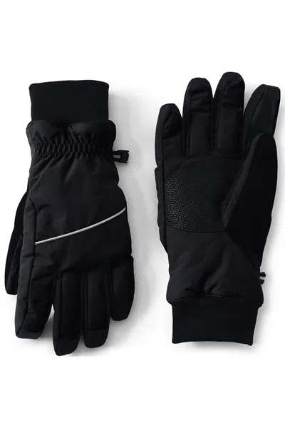 Lands' End Men's Squall Waterproof Gloves In Black
