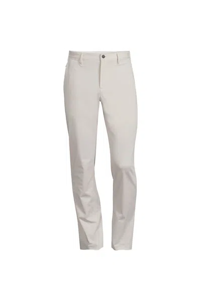 Lands' End Men's Straight Fit Flex Performance Chino Pants In Gray