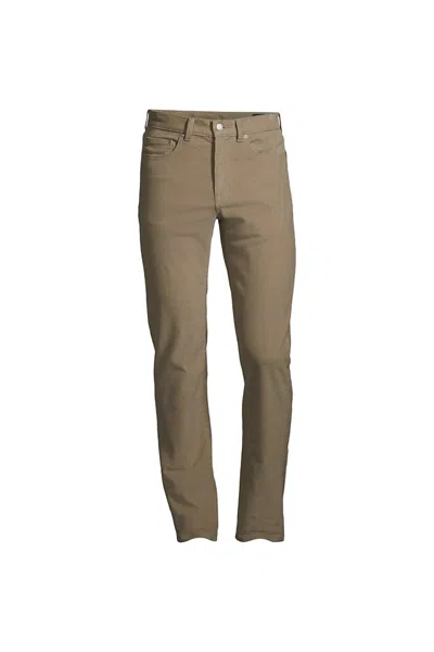 Lands' End Men's Straight Fit Stretch Corduroy Pants In Brown