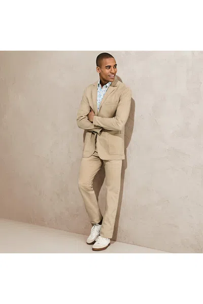 Lands' End Men's Straight Fit Travel Kit Chino Pants In Brown