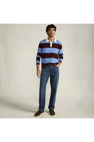 Lands' End Men's Stretch Athletic Fit Jean In Blue