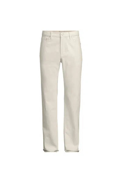 Lands' End Men's Stretch Classic Fit Natural Jean In White