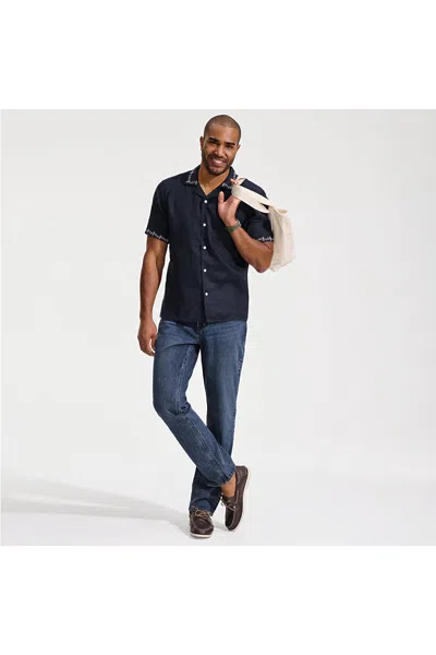 Lands' End Men's Stretch Comfort Waist Athletic Fit Jean In Blue