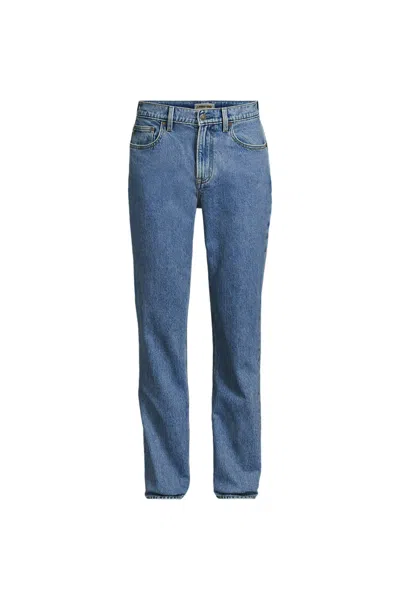 Lands' End Men's Stretch Comfort Waist Athletic Fit Jean In Blue