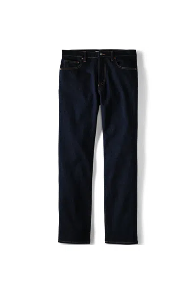Lands' End Men's Stretch Comfort Waist Classic Fit Forever Blue Jean