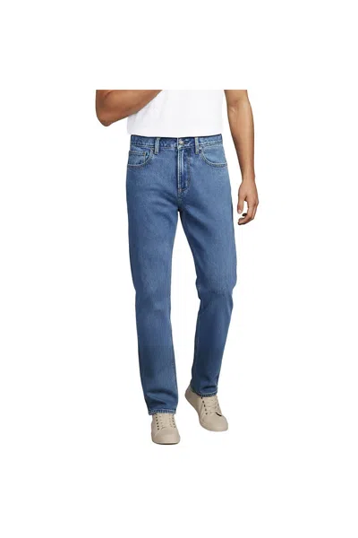 Lands' End Men's Stretch Comfort Waist Classic Fit Jean In Blue