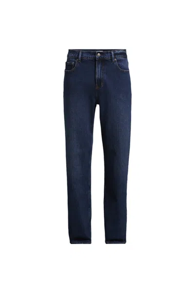 Lands' End Men's Stretch Comfort Waist Classic Straight Fit Jean In Blue