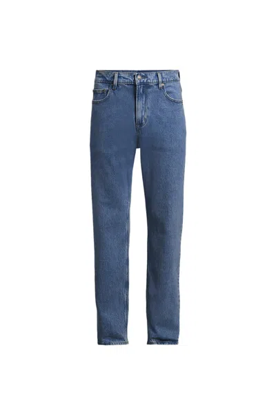 Lands' End Men's Stretch Comfort Waist Classic Straight Fit Jean In Blue