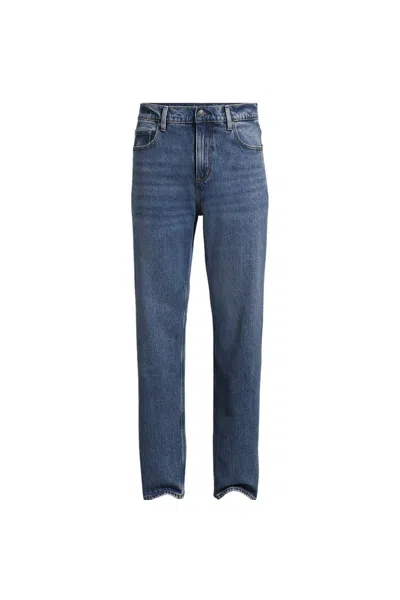 Lands' End Men's Stretch Comfort Waist Classic Straight Fit Jean In Blue